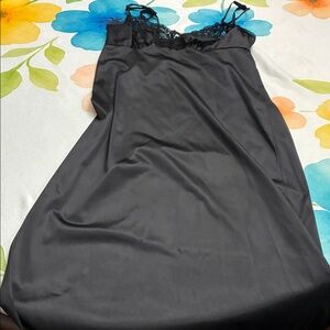 Source Unknown Black Lace Chemise